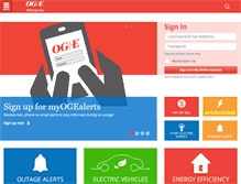 Tablet Screenshot of oge.com